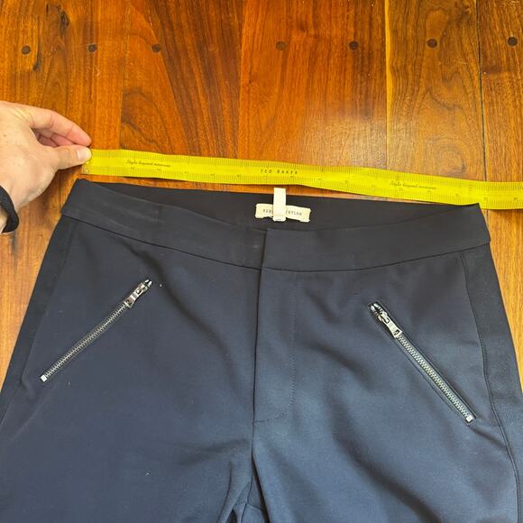 Rebecca Taylor Ava Techy Pants in Black Tuxedo Crop - Picture 8 of 14